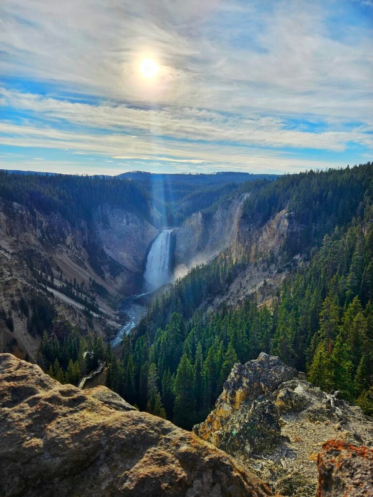 View of the lower falls.